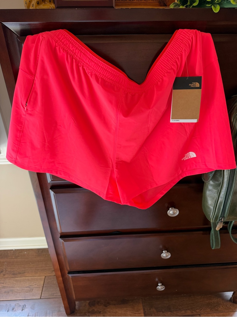 The North Face Women's Bright Pink-Orange Athletic Shorts